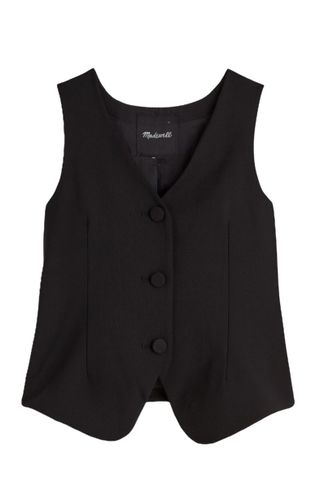 Madewell V-Neck Vest in Wool Blend (Was $118) 