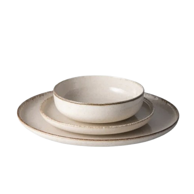 Cream dinner plates