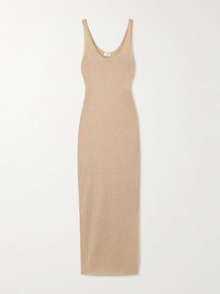 Metallic Knitted Maxi Dress