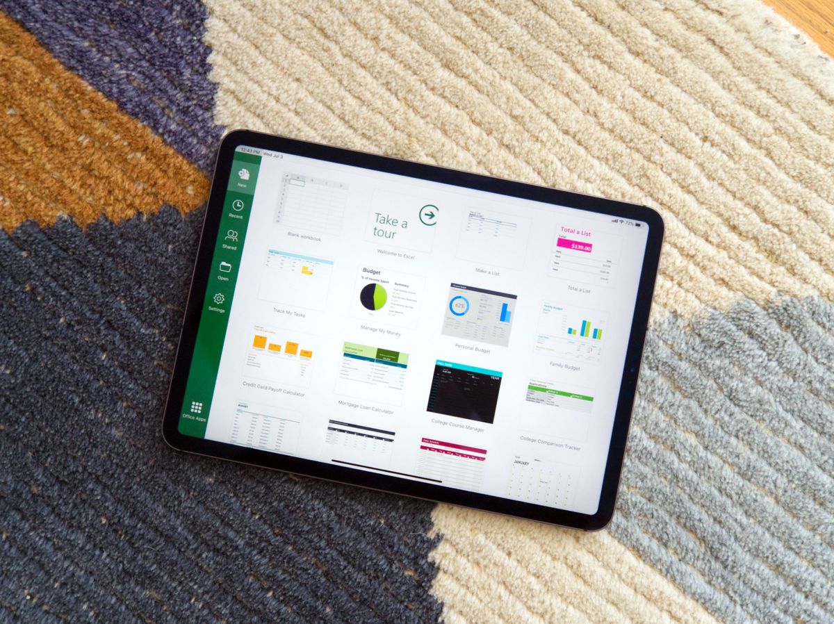 Excel on iPad Pro