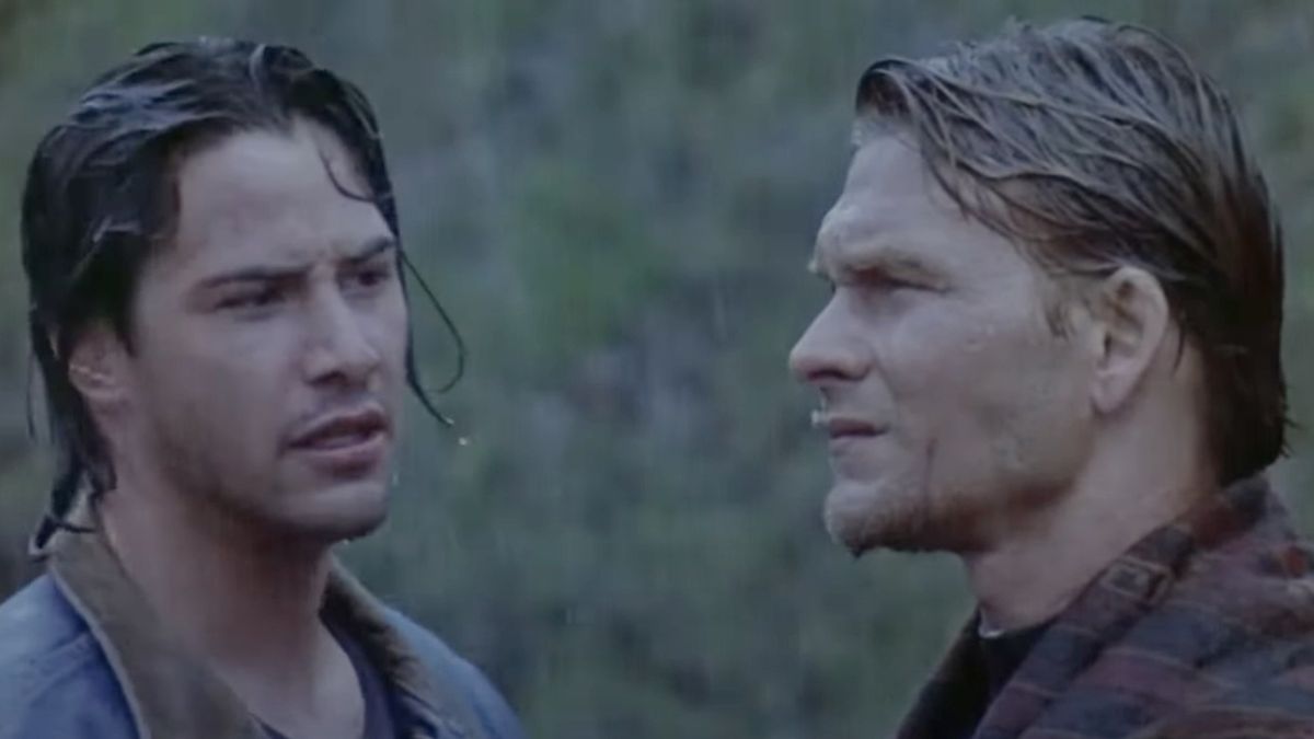 Keanu Reeves and Patrick Swayze in Point Break