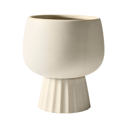 Marta Ceramic Planter | alabaster