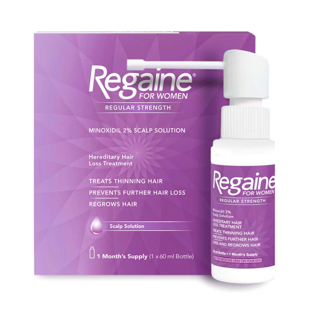 Regaine For Women, Regular Strength Minoxidil 2% Scalp Solution - 1 Month Supply