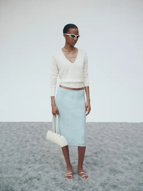 Reformation, Layla Knee Length Skirt