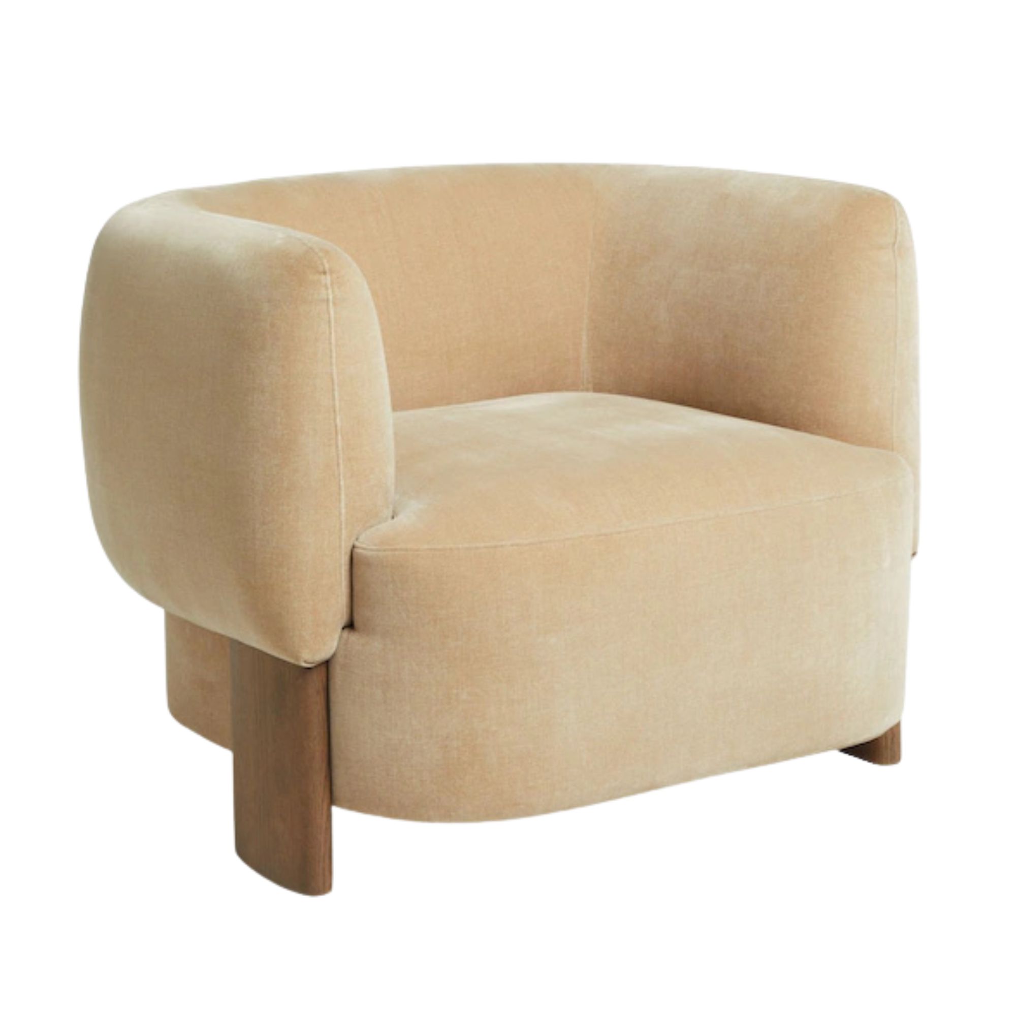 Next, Opulent Ingrid Accent Chair in Chenille Light Camel