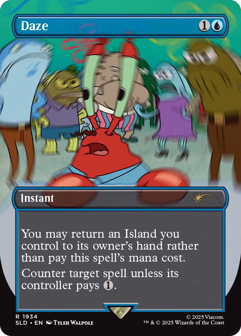 MTG Spongebob Secret Lair Daze