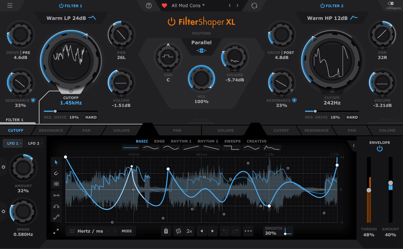 Cableguys' 'massively modulatable' dual filter plugin gets supersized ...
