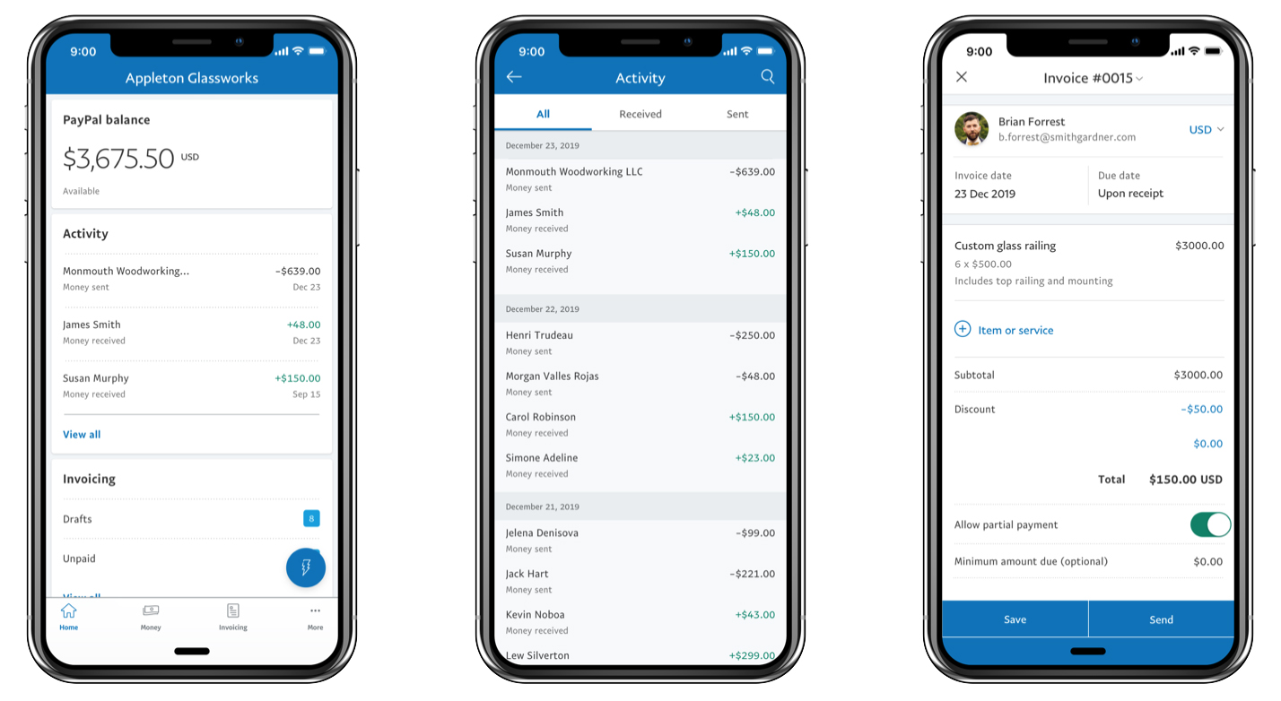 PayPal Business App 