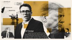Photo collage illustration of Andy Burnham, Donald Trump, Volodymyr Zelenskyy, an oil rig, map of the Chagos Islands, and policy wording on the DST