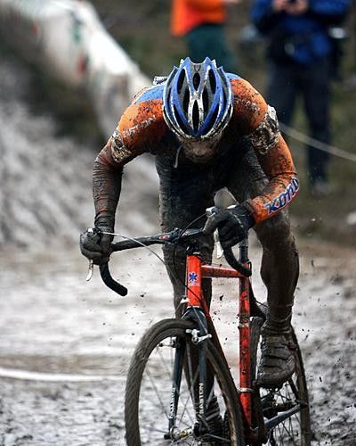 Erik Tonkin (Kona) is at home in the mud. Sown here racing at the USGP in his hometown of Portland Oregon.