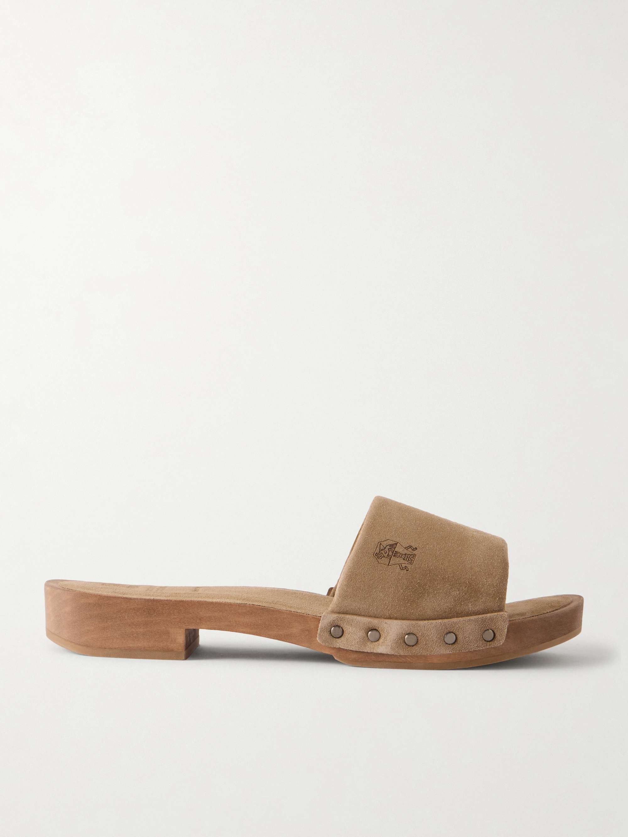 Suede Clogs