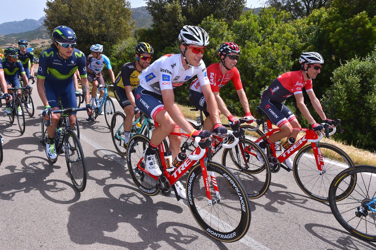 Jasper Stuyven (Trek-Segafredo) rolling along on stage 2