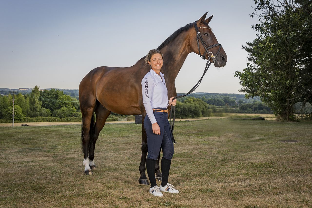 Kirsty Chabert and Classic VI at home in July 2022
