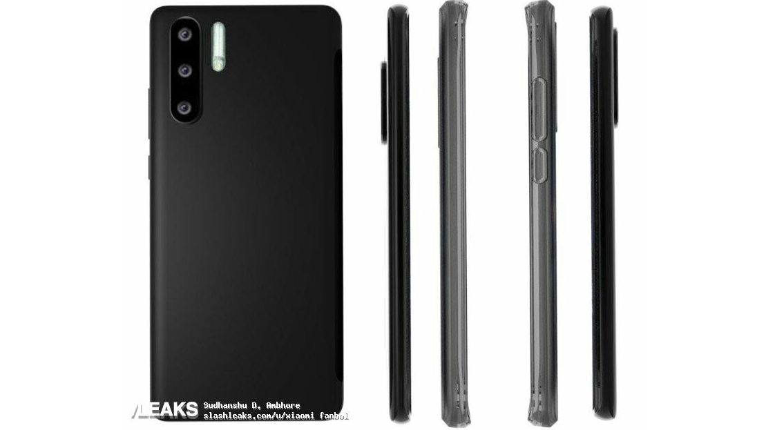 The Huawei P30 Pro could have three rear cameras and a huge flash. Credit: SlashLeaks