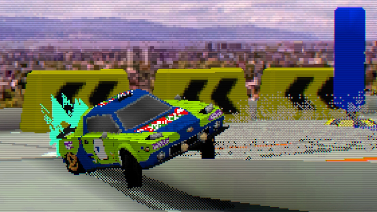 Parking Garage Rally Circuit is a tightly-designed shot of drifting, PS1-era graphics, and ska music straight to the veins