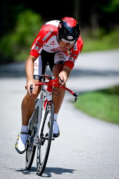 Paul Mach (Bissell) en route to a 15th place finish.