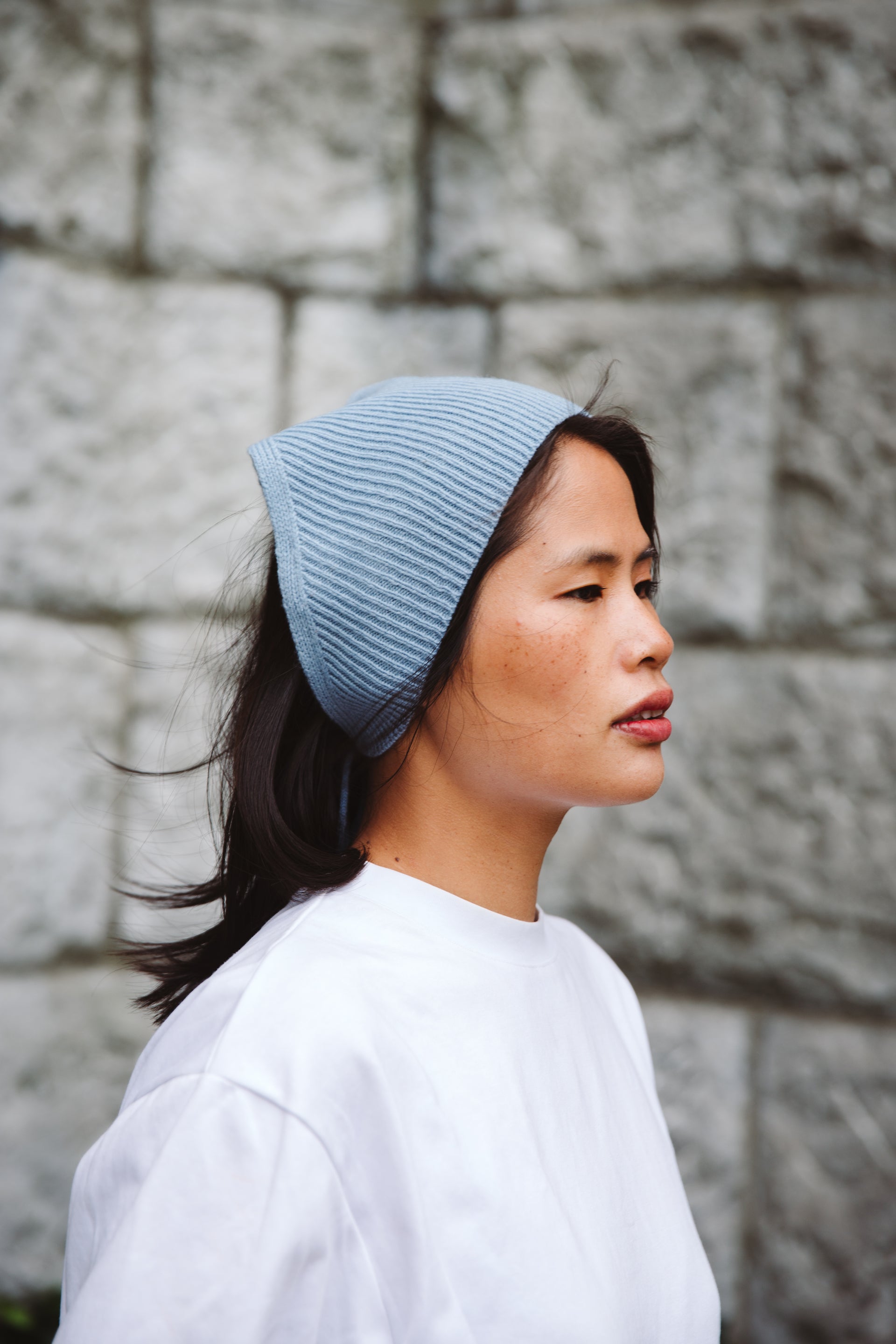 Soft Wool Bandana - Soft Blue - Soft Blue / One Size