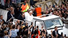 Pope Francis tours St. Peter's Square on Easter Sunday, hours before his death
