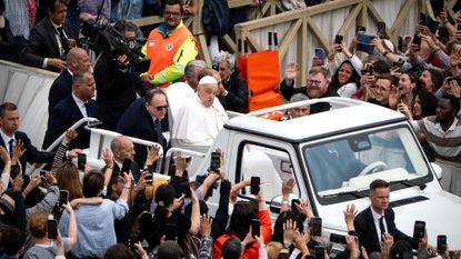 Pope Francis tours St. Peter's Square on Easter Sunday, hours before his death