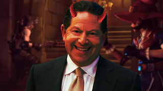 Activision CEO Bobby Kotick during Overwatch 2's halloween event