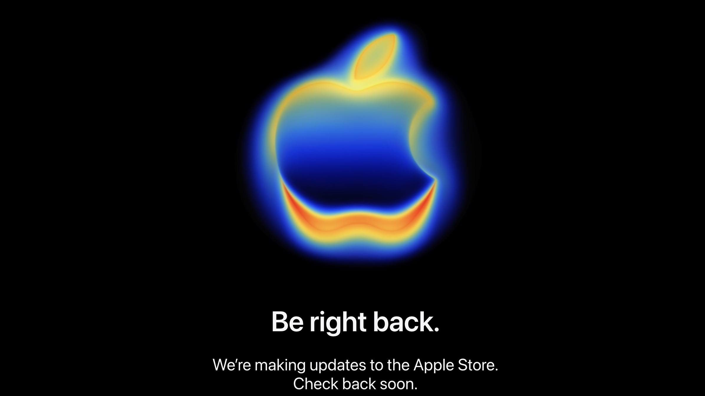 Apple Store is down, Tuesday 9th September, ahead of iPhone 17 launch event