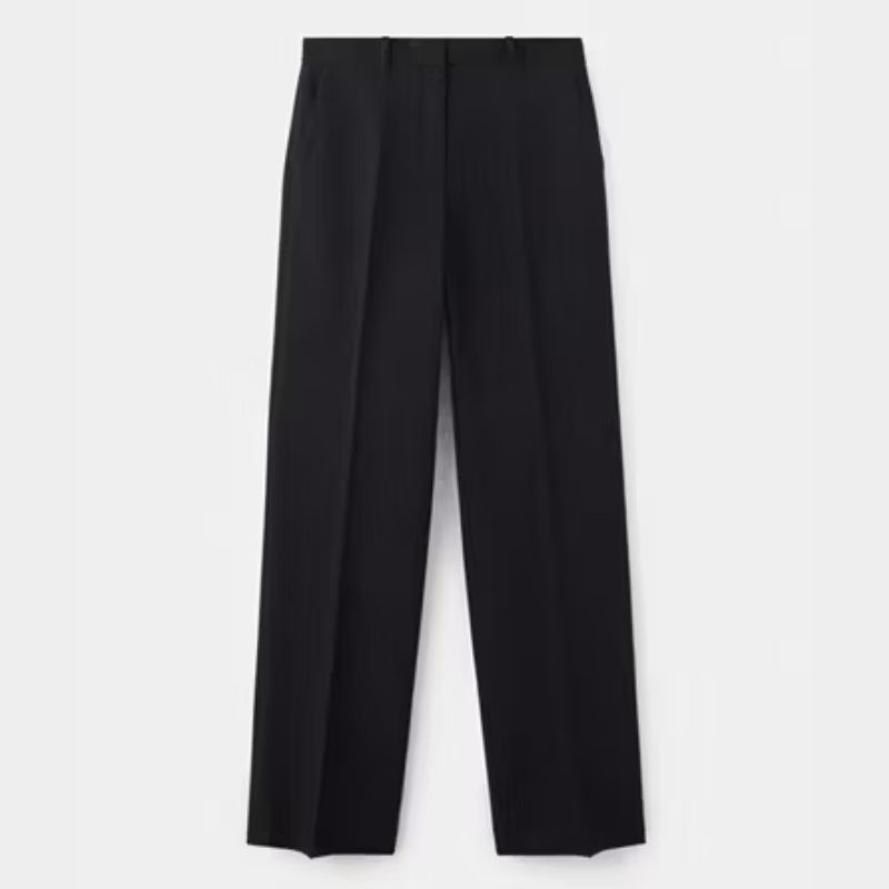 Mango, black tailored trousers