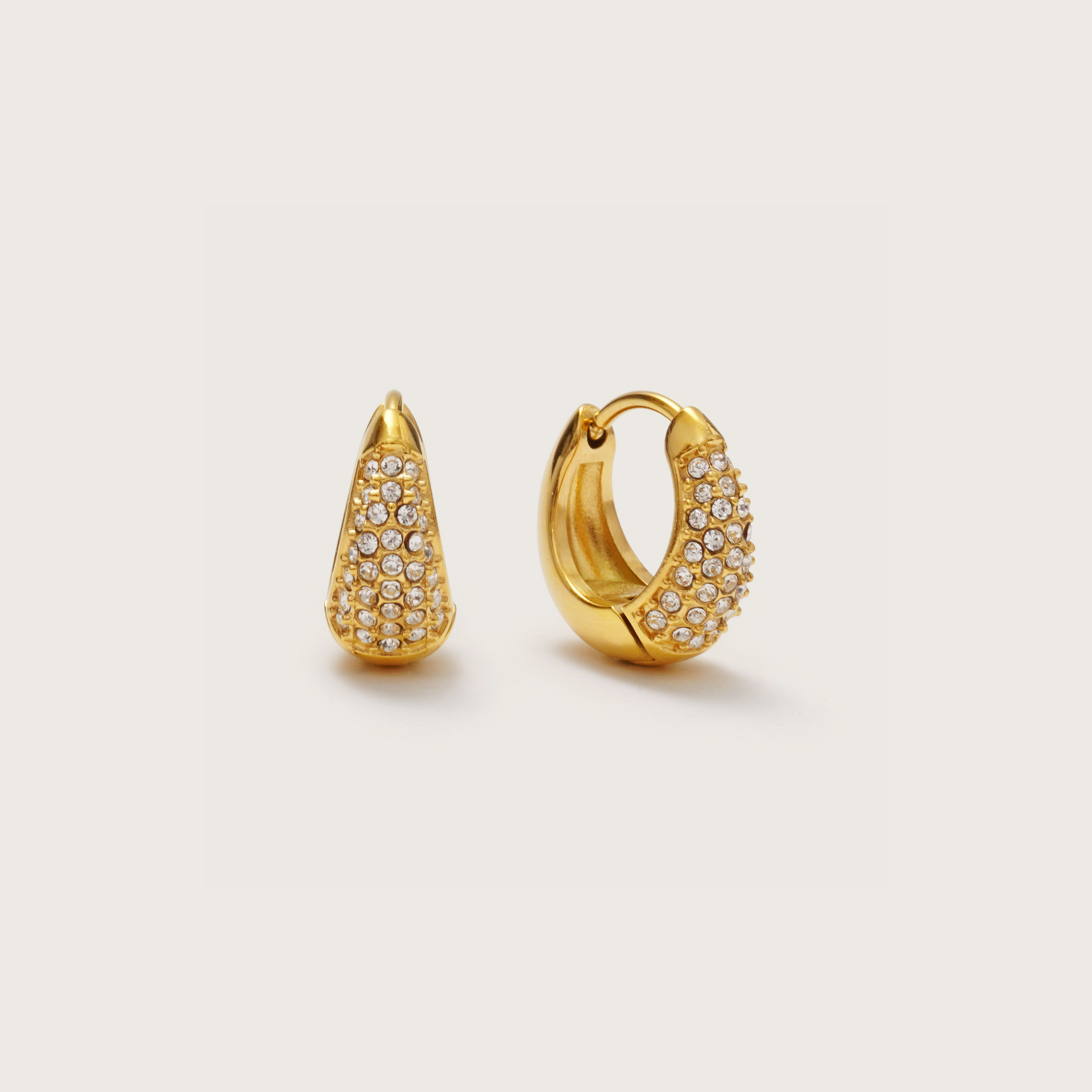 Gold Crystal Dome Huggies