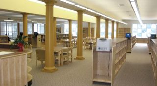 Burlington Township Middle School Media Center.