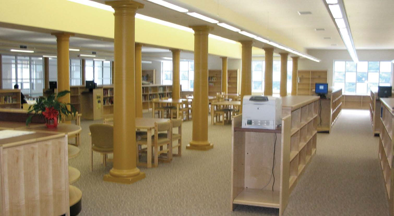 Burlington Township Middle School Media Center.