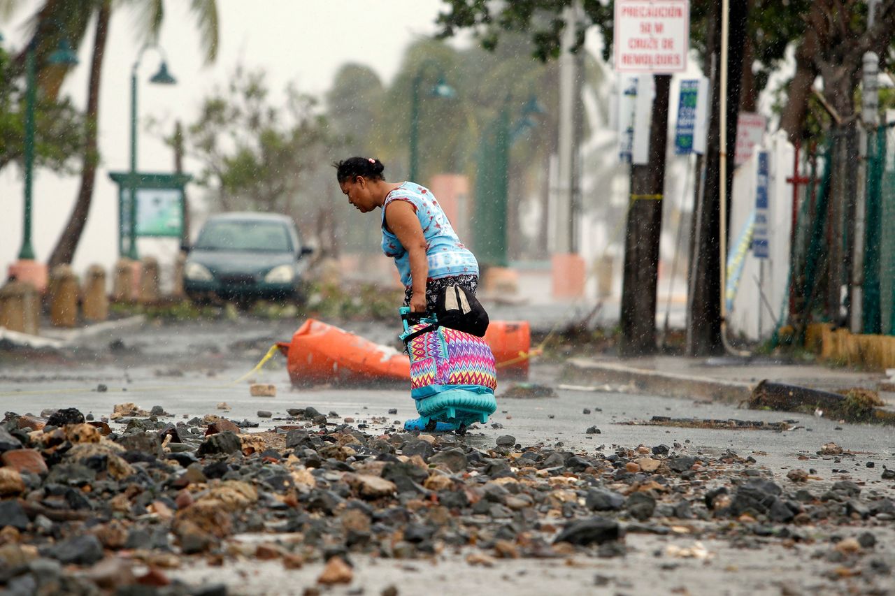 The aftermath of Hurricane Irma, Puerto Rico.