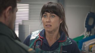 Faith turns to Iain in her hour of need in Casualty.