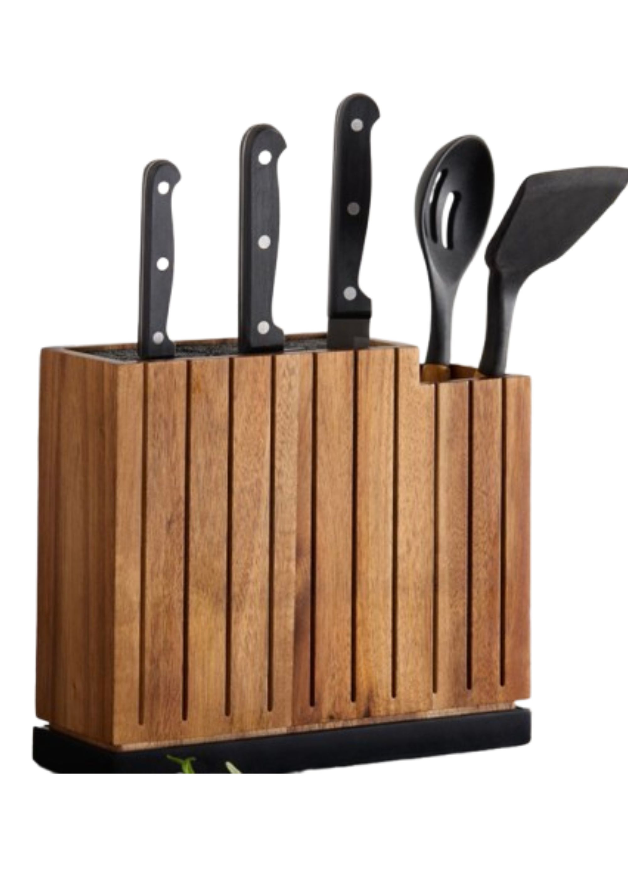 Natural Bronx Knife Block and Utensil Pot