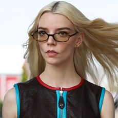 Anya Taylor-Joy arrived at the F1 Grand Prix in Japan wearing a vintage leather look from Jean Paul Gaultier