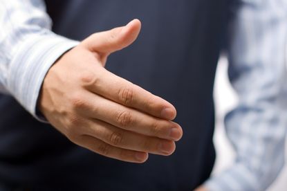 Man's Hand, Handshake