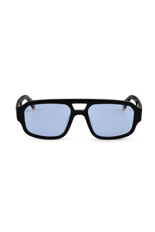 Oscar & Frank Eyewear Makati Sunglasses in Gloss Black / Blue Photochromic