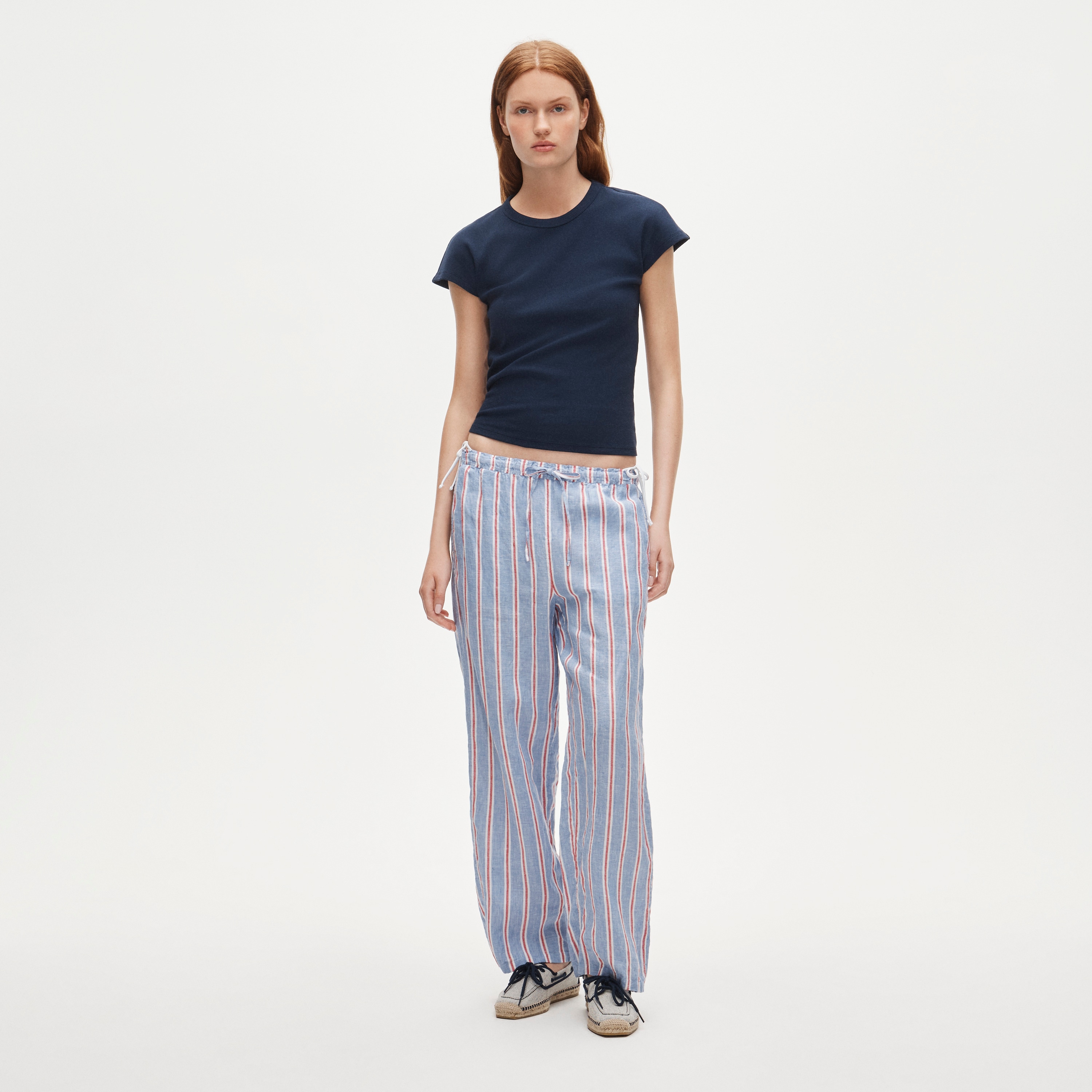 J.Crew, Soleil Pant in Embroidered Linen