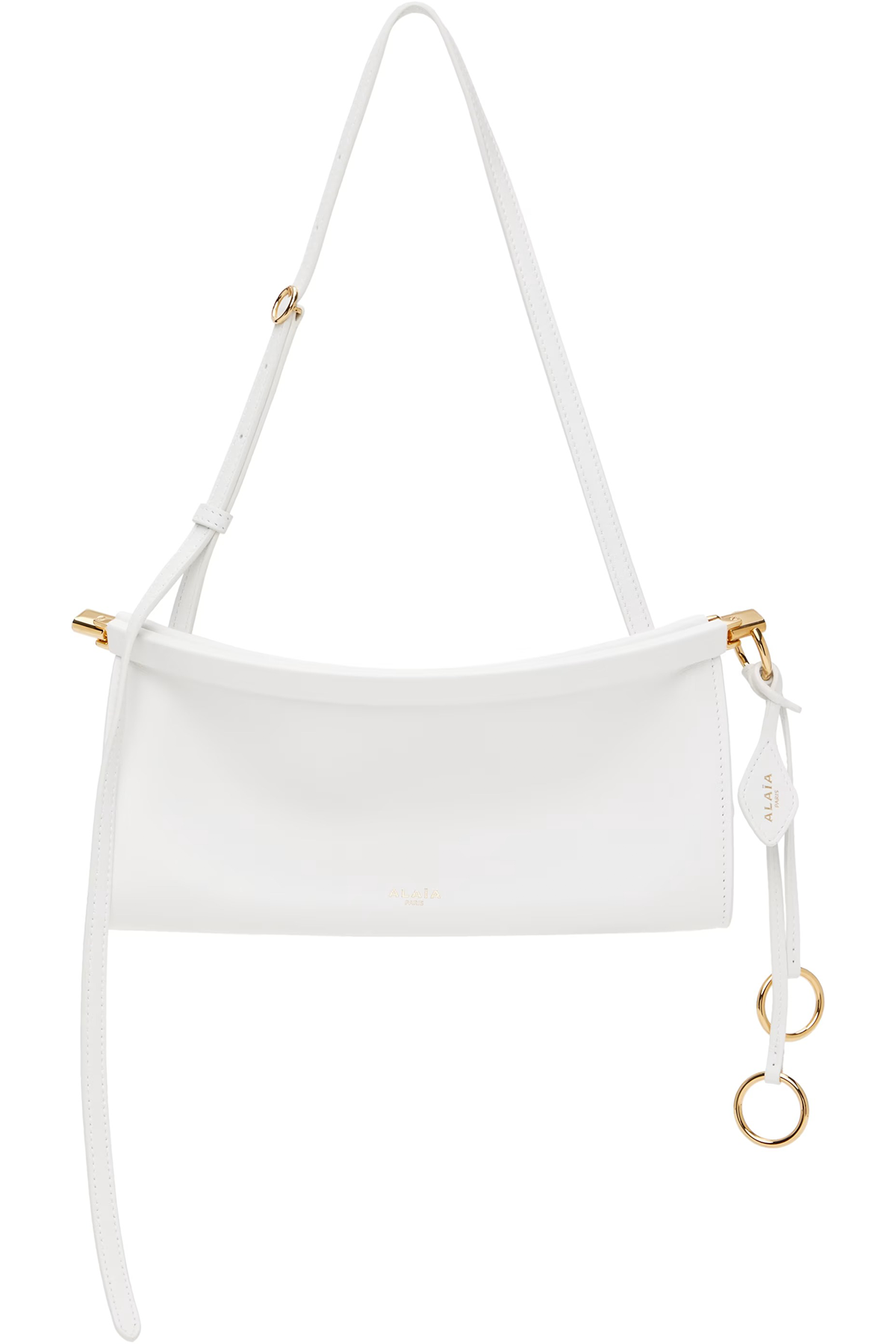 White 'le Click' East West Small Bag