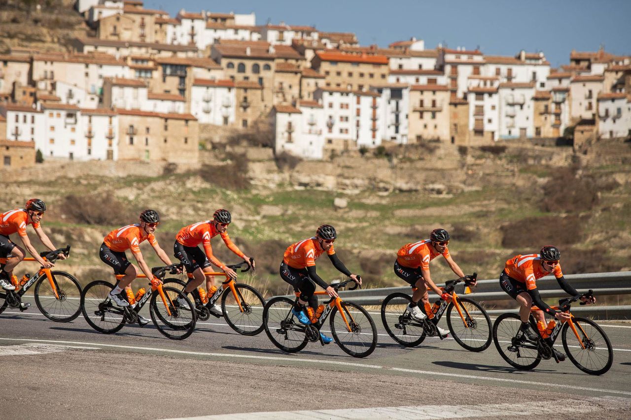 Rally Cycling at the team's training camp in Castellon de la Plana, Spain