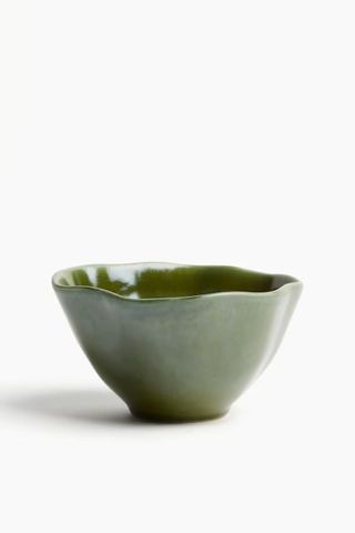 Glazed stoneware bowl