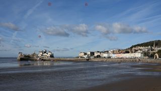 Beach image with sensor spot highlighted