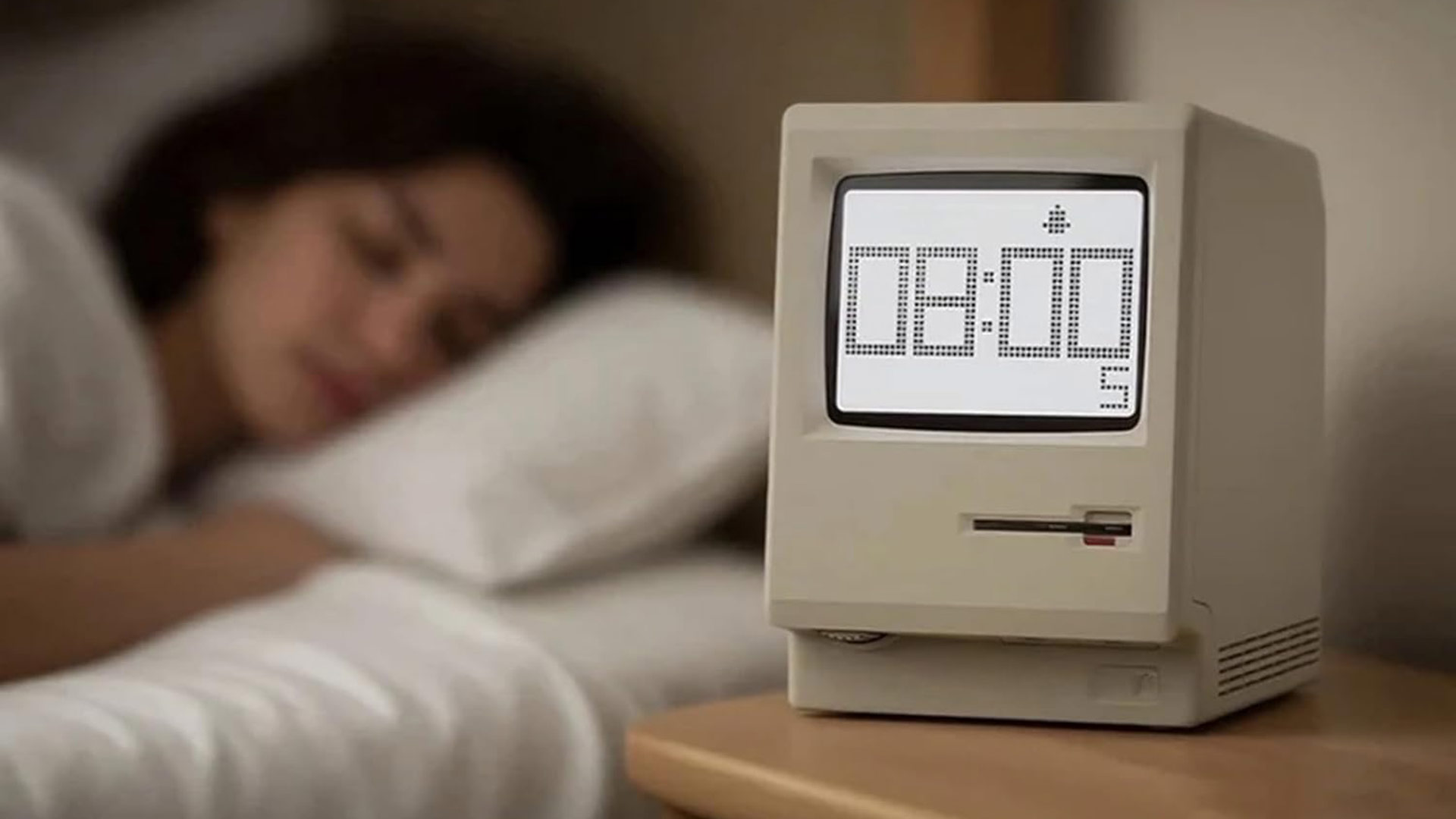 The Maclock alarm clock on Amazon