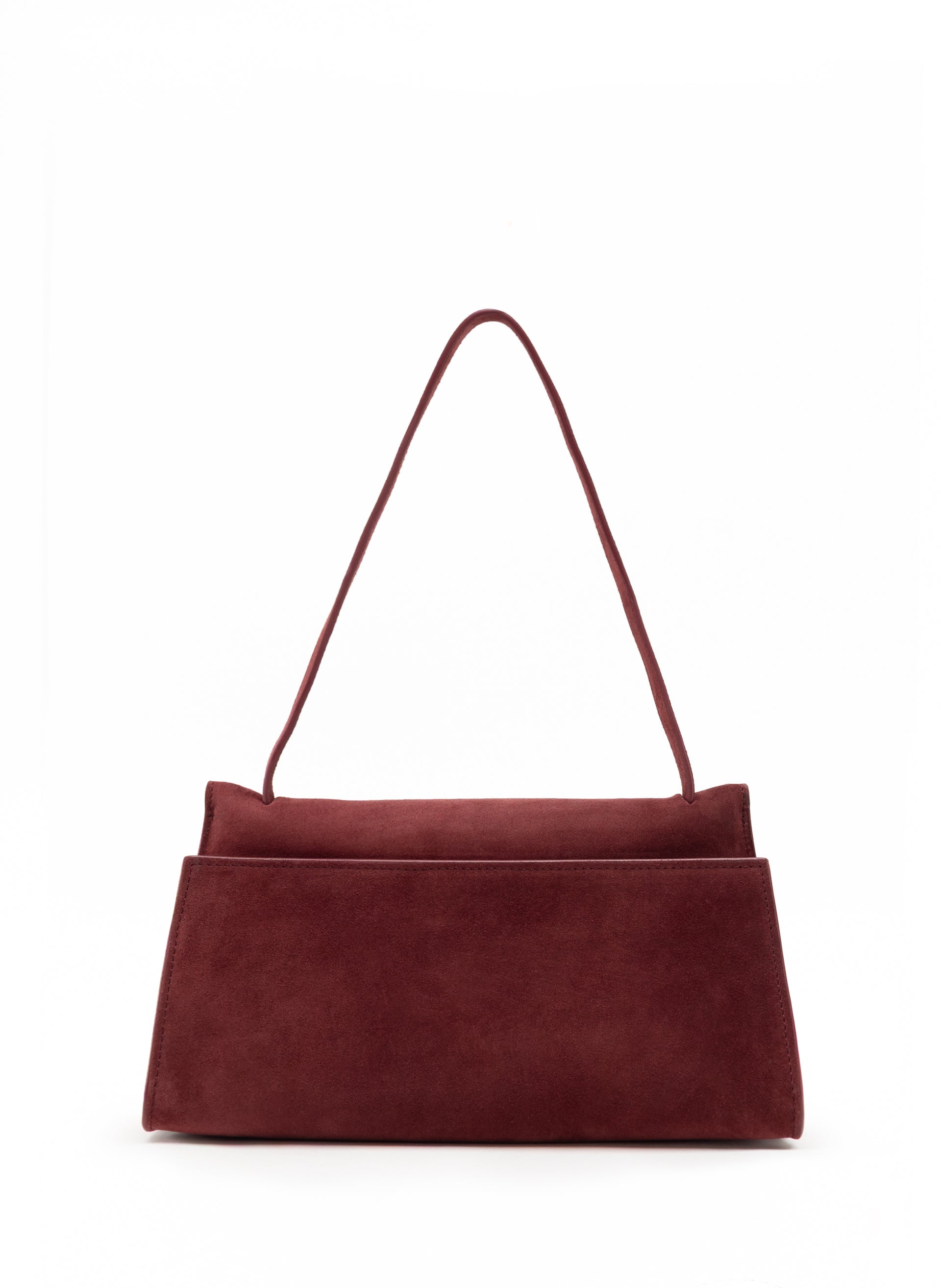 Long Papillon Suede Burgundy