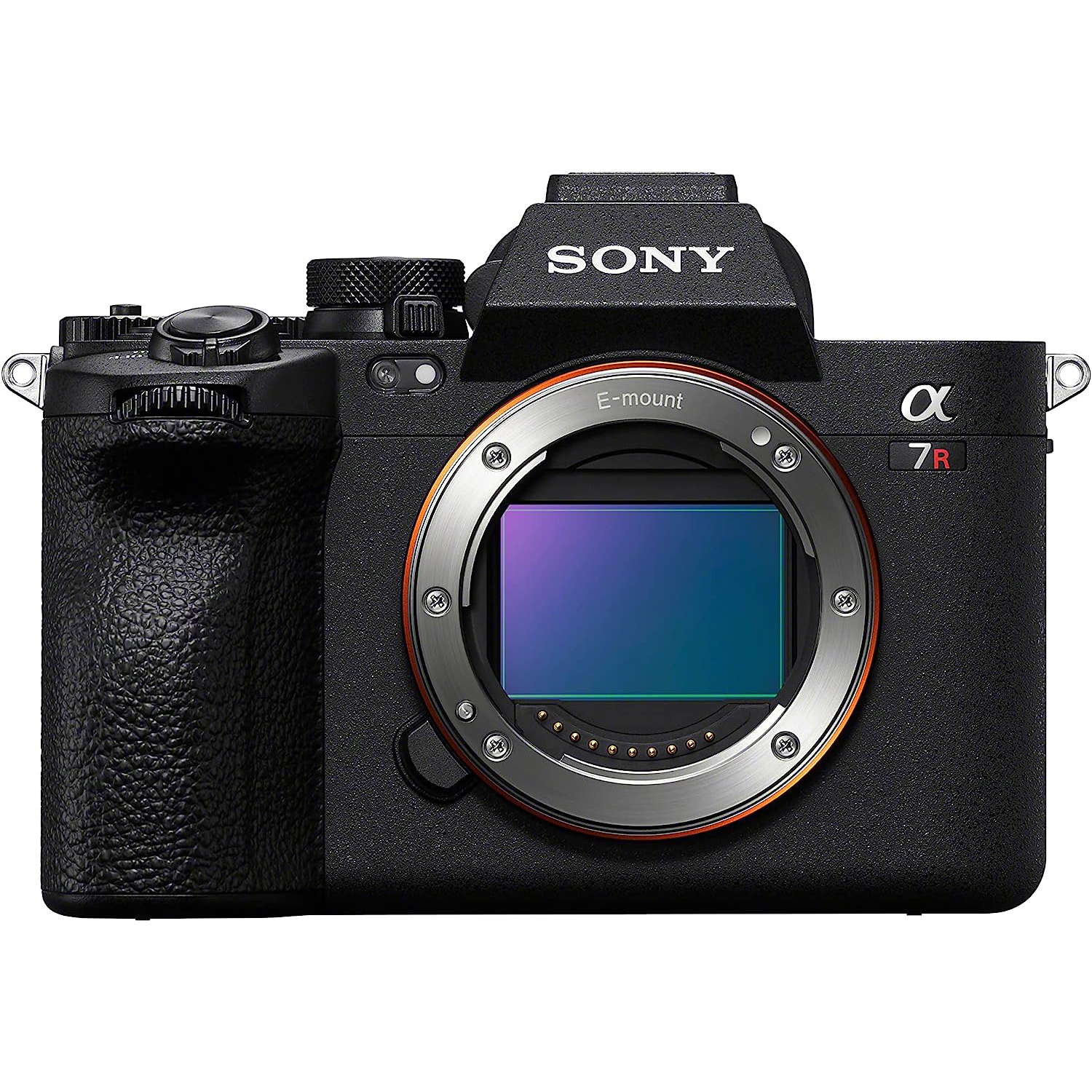 Sony A7R V on white background
