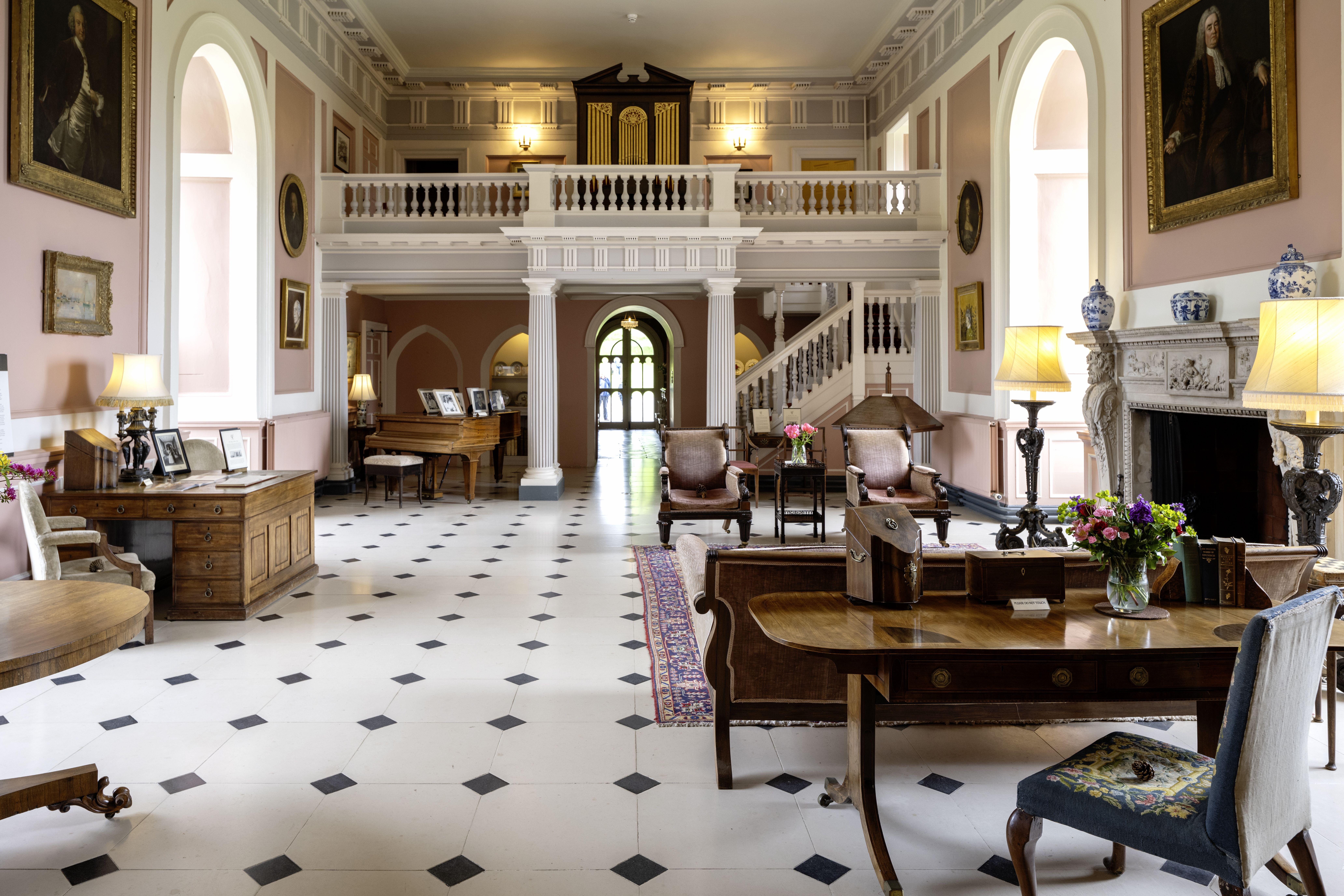 Interior view of the Great Hall in Picton Castle