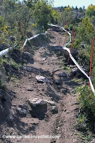 Rocks are seeded through the entire climb.