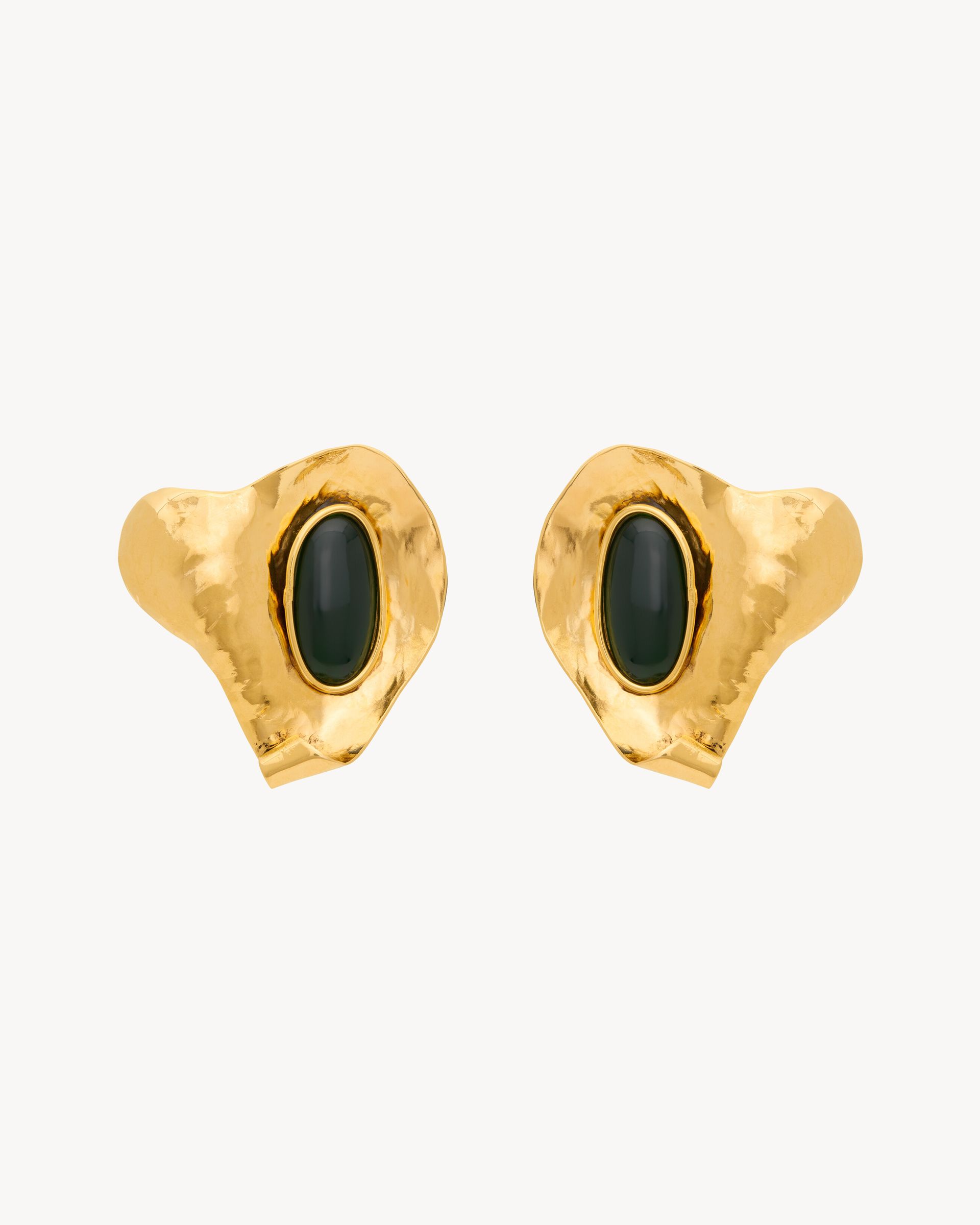 Petal Earrings in Resin and Metal