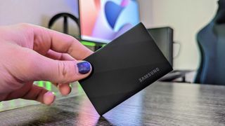 Image of the Samsung T9 Portable SSD.
