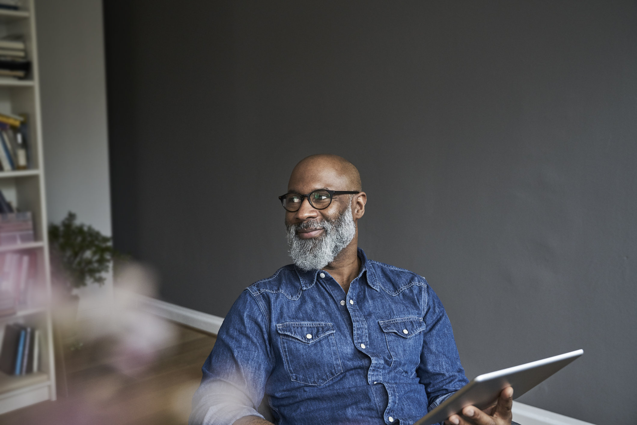 older man working 