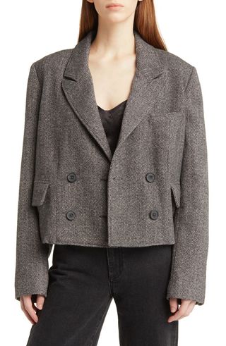 Heritage Double Breasted Crop Blazer