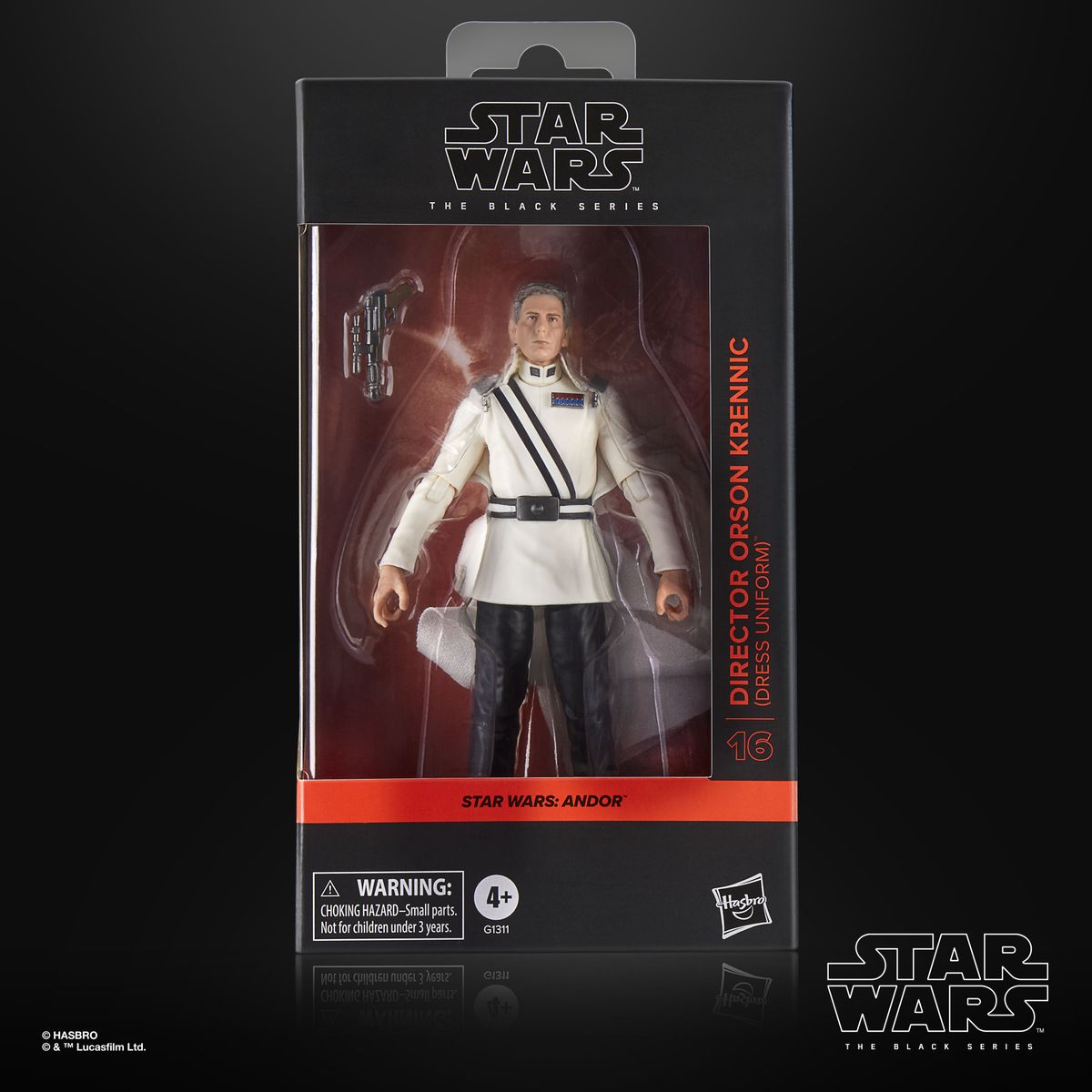 Director Krennic Star Wars action figure box seen head-on